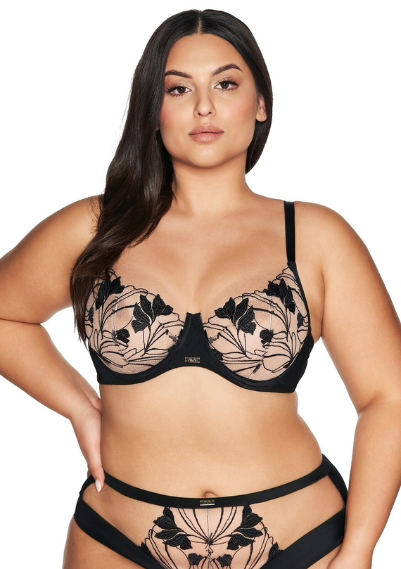 2117 Biustonosz soft miękki Ava - czarny