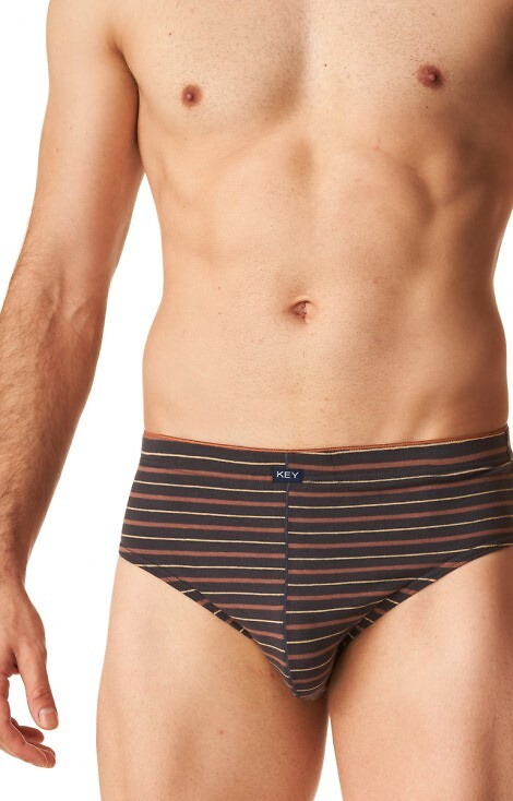 Slipy męskie MPP 303 2-pak Key - brązowy- szary