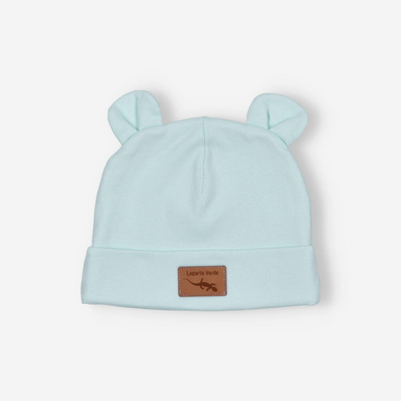 Komplet niemowlęcy z bawełny premium gładki Lagarto Verde - niebieski