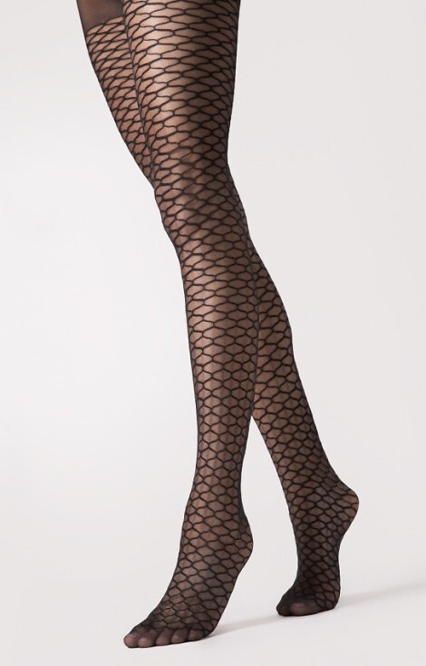 G 6126 Darla Rajstopy Fiore 20 den nero – geometryczny wzór, eleganckie