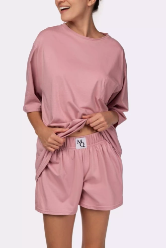 Piżama damska Joy shortsleeve Mona pink