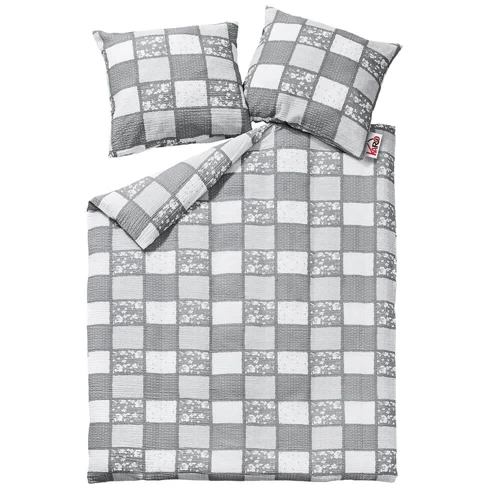 Pościel z kory Paczłork wzór 167 Karo szary