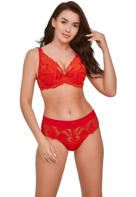 Biustonosz Push- up BS 1225 Sophia Gaia - czerwony