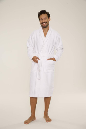 Szlafrok męski 735 Manuele Forex - biały