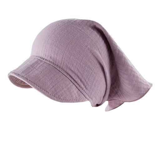 Chustka z daszkiem muślinowa Botanic Eevi - wrzos