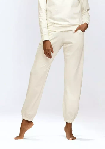 Spodnie dresowe Wenezja Dkaren ecru