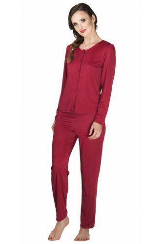 Piżama damska rozpinana 6200 Maria Mewa turkusowy 