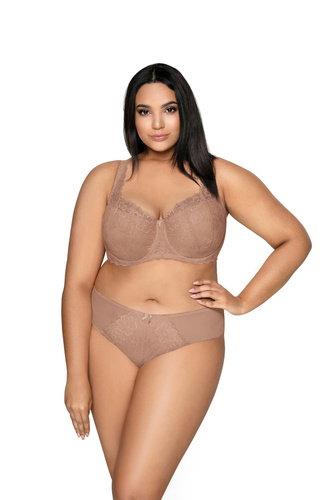  Biustonosz Usztywniany Big M-053/22 Carmela Mat - capuccino