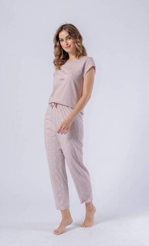 Piżama damska 1561 Ela  Leveza - beżowy