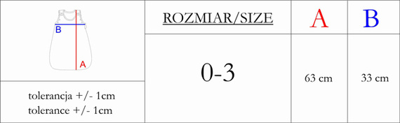 Lala 216043 Nicol Śpiworek niemowlęcy do spania – bawełna 100%, regulacja pod paszkami