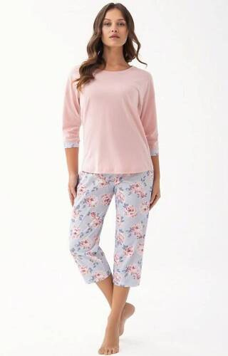 Piżama Damska 343 Luna - łosoś