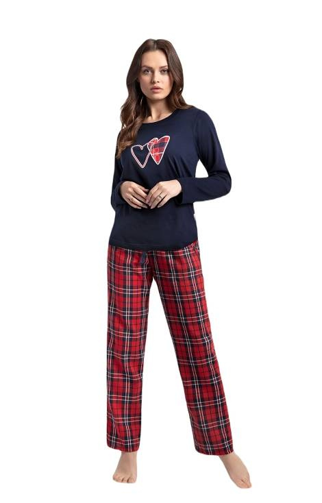 Piżama damska 657 LUNA granatowy