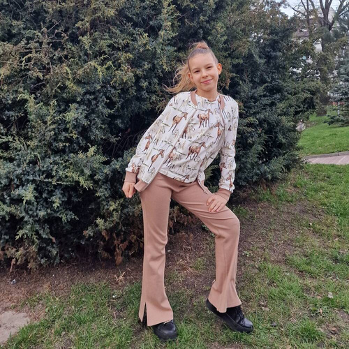 Spodnie dzwony Horse Bambarillo beżowy 