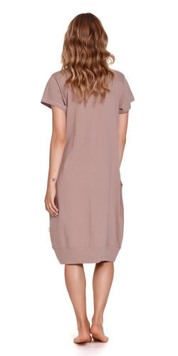 TM.4348 Koszula Nocna ciążowa i do karmienia Doctor Nap - beige
