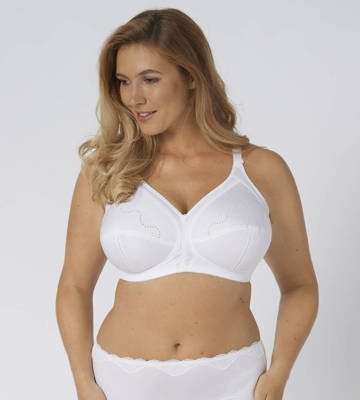 Biustonosz miękki Doreen + Cotton 01 N Triumph- biały