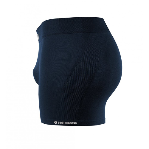 Bezszwowe bokserki męskie BM07 Solar Sesto Senso - granatowy