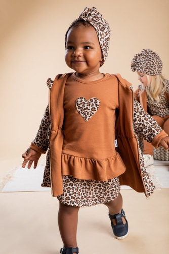 171138 Mia Bluzka z długim rękawem Nicol - jasny brązowy