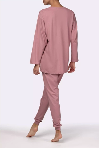Piżama damska Homie longsleeve Mona pink