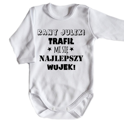 "Najlepszy Wujek"  body długi rękaw Moocha bialy