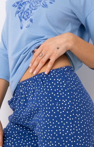 Piżama Damska LNS 550 Key  niebieski