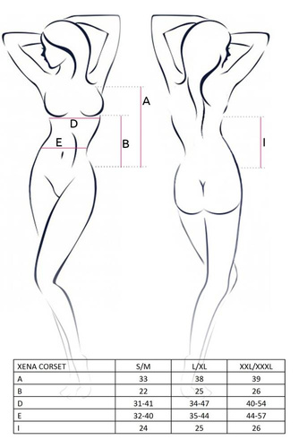 Gorset damski Xena Corset Passion biały