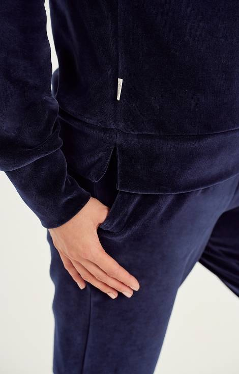 Komplet dresowy welurowy 3061 Brenda Taro- granat