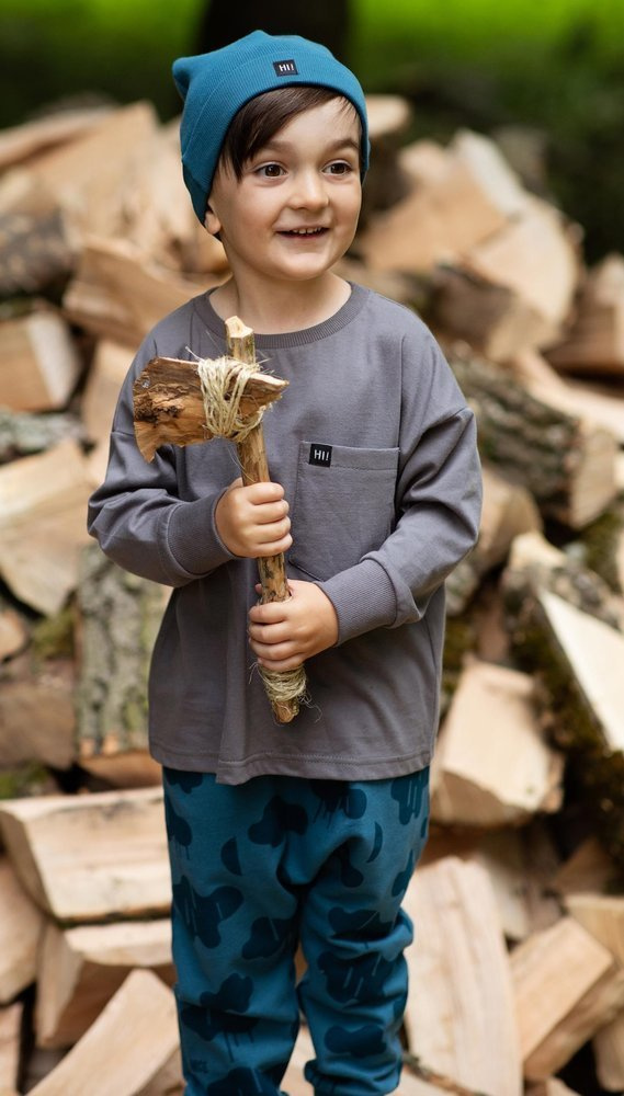 Bluzka dla chłopca Teo Pinokio - grafit