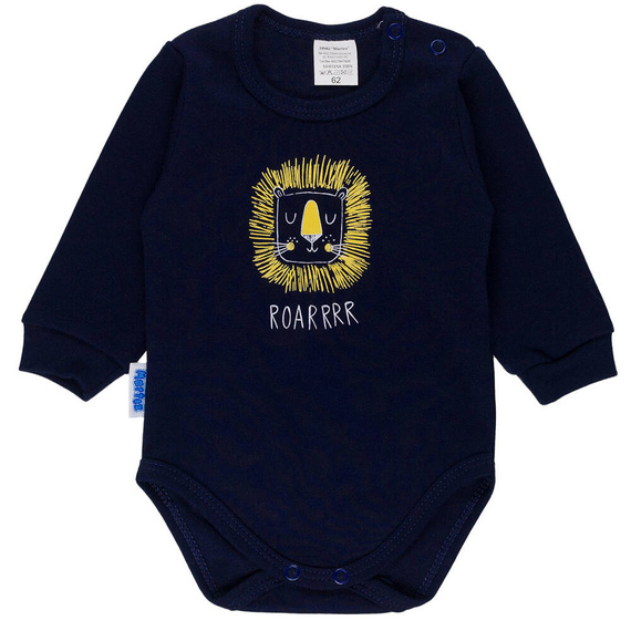 Body z długim rękawem Tygrys Martex granatowy