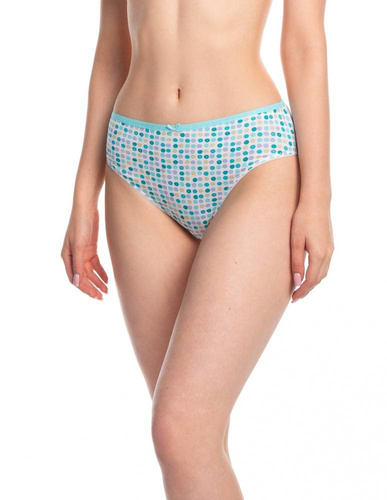  Figi Damskie L-127 BIB-15  A'3 Lama 	biały-niebiski-liliowy