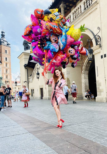 Szlafrok damski 929 Kleoree De Lafense - różowy