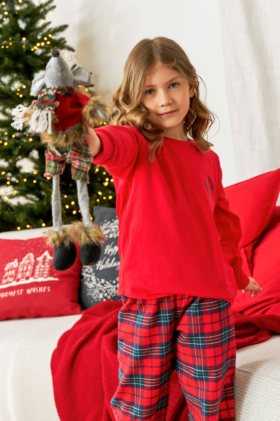 PDU.7129 Piżama dziecięca Unisex Doctor Nap - red