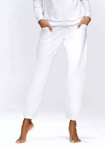 Spodnie dresowe Wenezja Dkaren biały