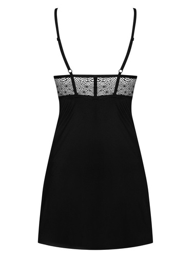 Komplet Sharlotte Chemise Obsessive czarny 