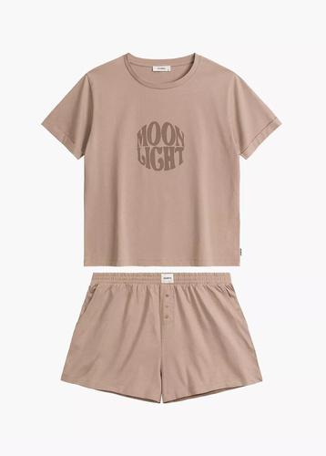  Piżama Damska  NLP-487 Atlantic- beżowy