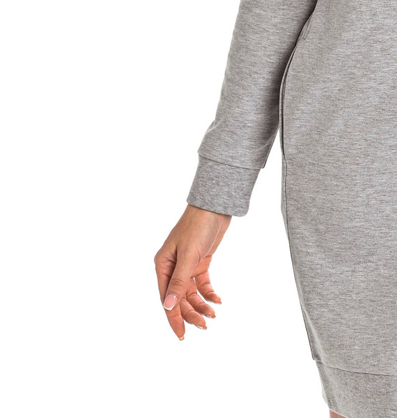 Sukienka z długim rękawem Paula Teyli - szary