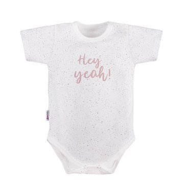 Body z krótkim rękawem Swan Ewa Klucze - druk biały