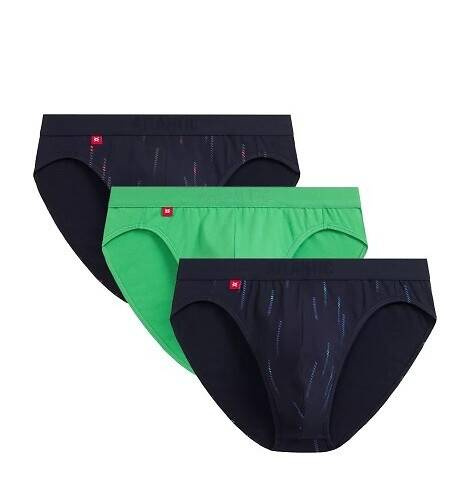 Slipy męskie 3MP-193 A'3 Atlantic- granatowy-zielony 