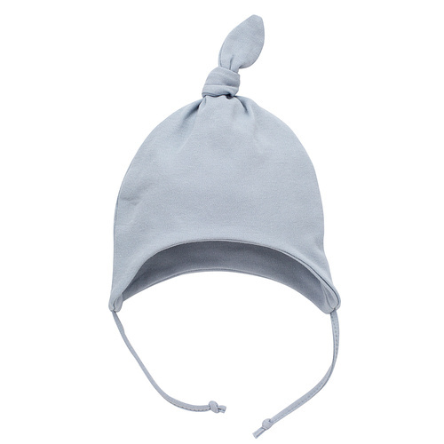 Czapka niemowlęca wiązana Hello Pinokio - niebieski