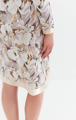 Koszula nocna z bawełny 423 Cana - kwiaty