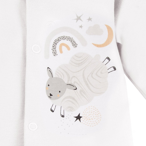 Pajac z nadrukiem Mellow Ewa Klucze - biały 