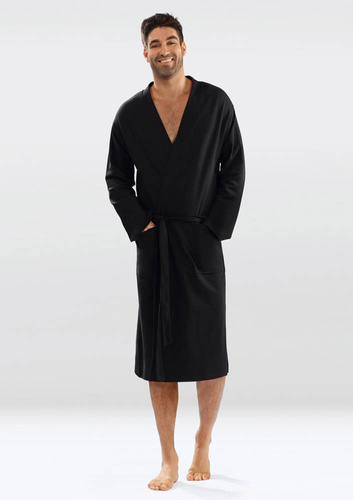 Szlafrok męski Harry Dkaren - czarny