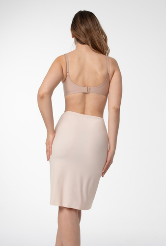 Julimex Soft & Smooth Long – beżowa półhalka pod sukienki, bezszwowa i lekka