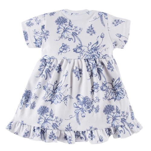 Sukienka z krótkim rękawem Botanic Eevi - biały druk