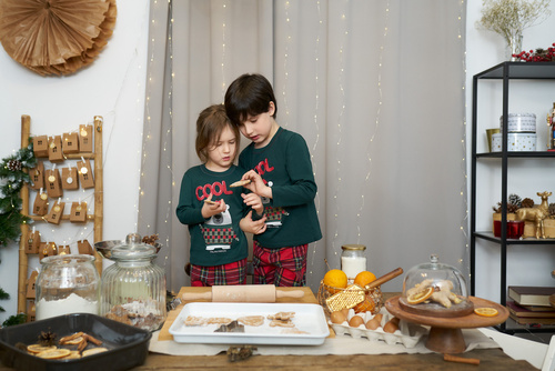 Piżama dla dziecka Tess Italian Fashion - zielony/druk 