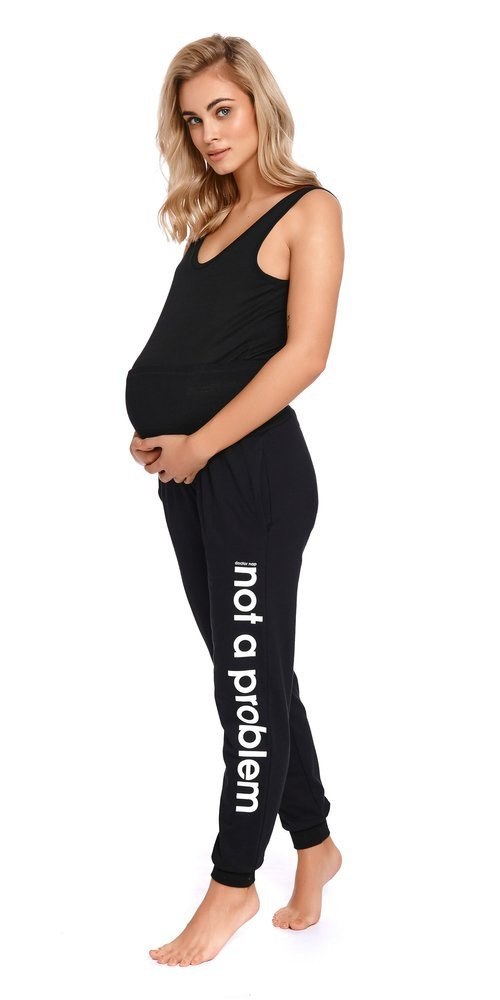 SPO.4238 Spodnie dresowe ciążowe Doctor Nap - black