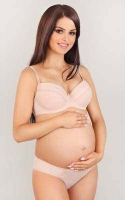 1732 LUPOLINE biustonosz do karmienia- beżowy