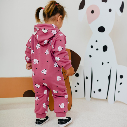 Pajac z kapturem kombinezon Dogs & Spots Eevi