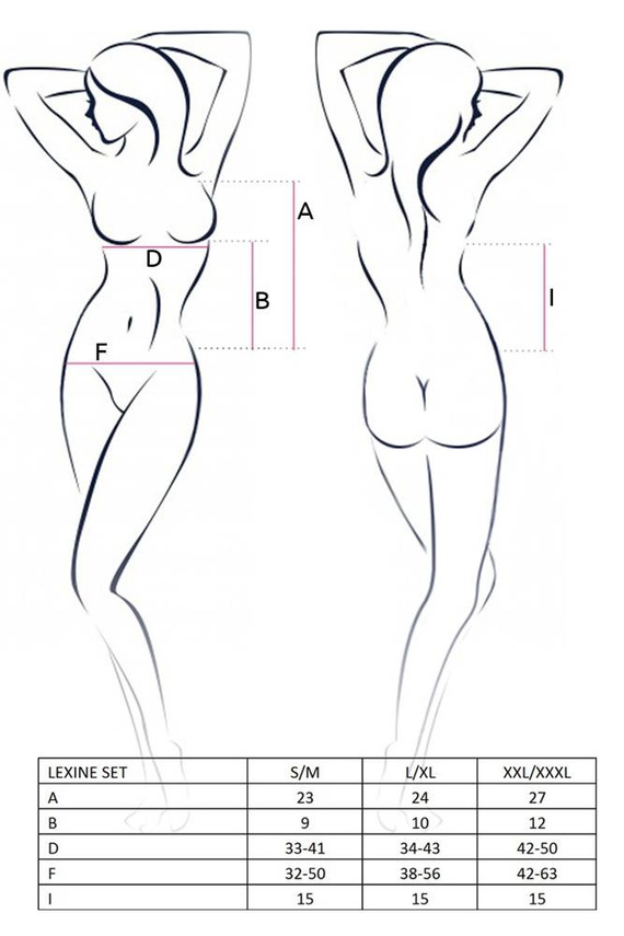 Komplet Lexine Set Passion czarny