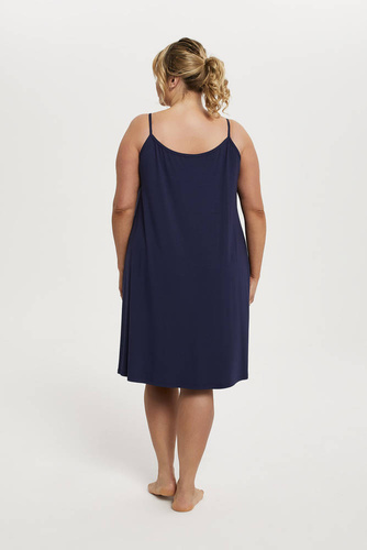 Koszula damska na wąskich ramiączkach Song Italia Fashion - granatowy