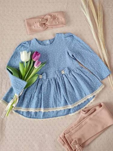 Tunika z długim rękawem 3431 Sophie Marija - turkusowy